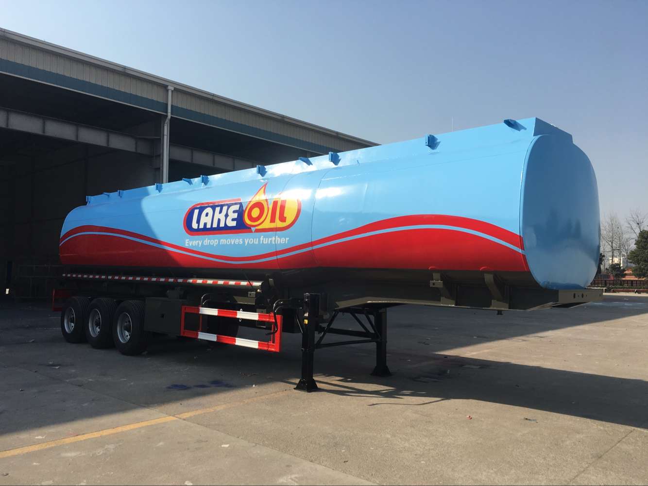 Semi-reboque de tanque de combustível de 3 eixos