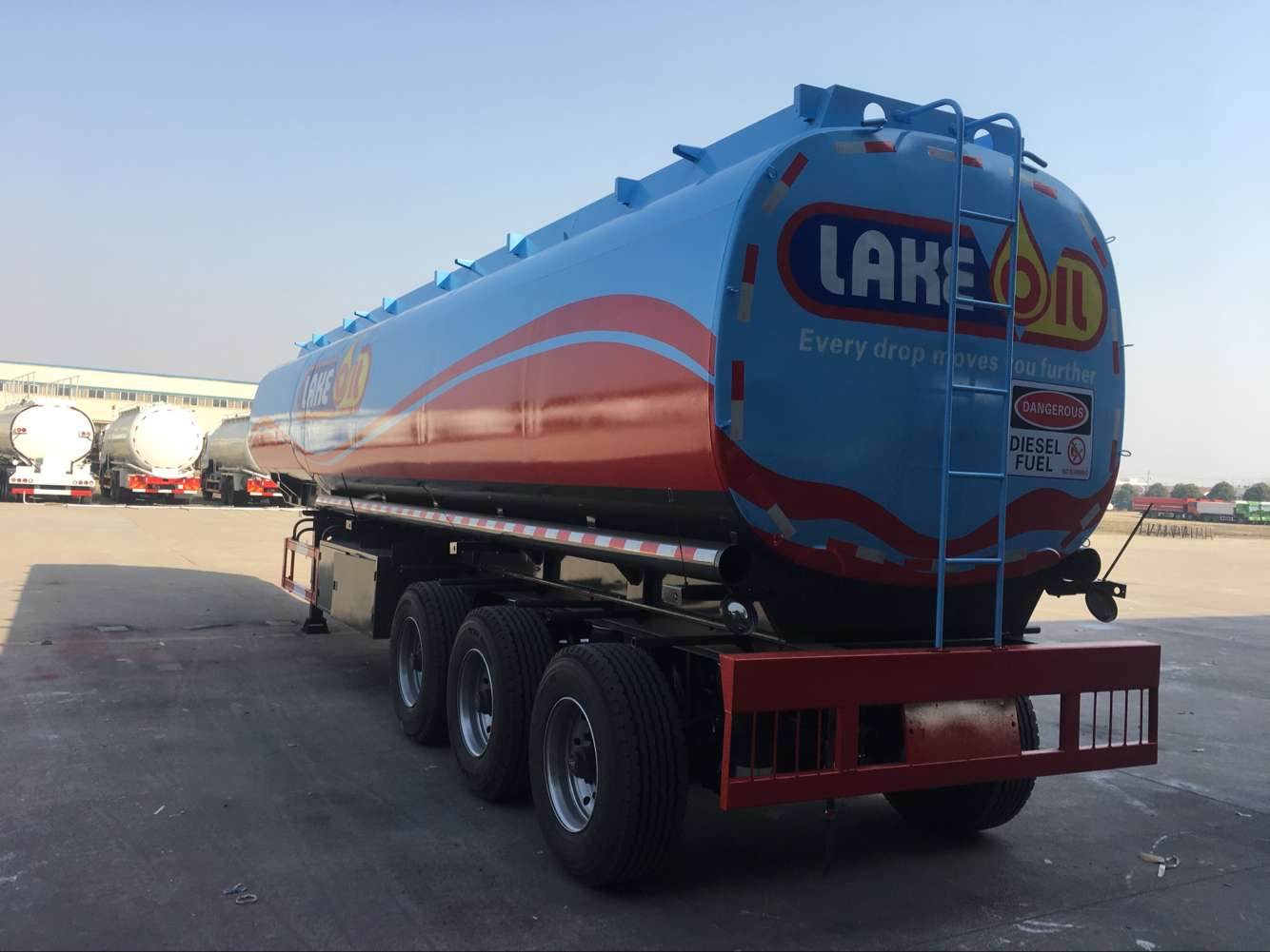 Semi-reboque de tanque de combustível de 3 eixos