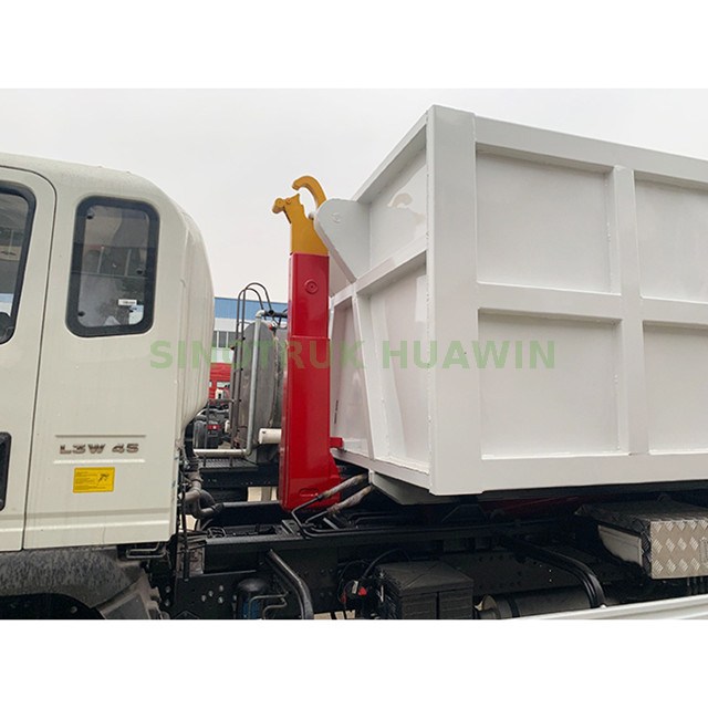 Caminhão de lixo SINOTRUK 4X2 braço elevador com gancho