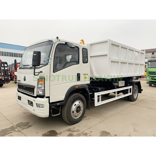 Caminhão de lixo SINOTRUK 4X2 braço elevador com gancho