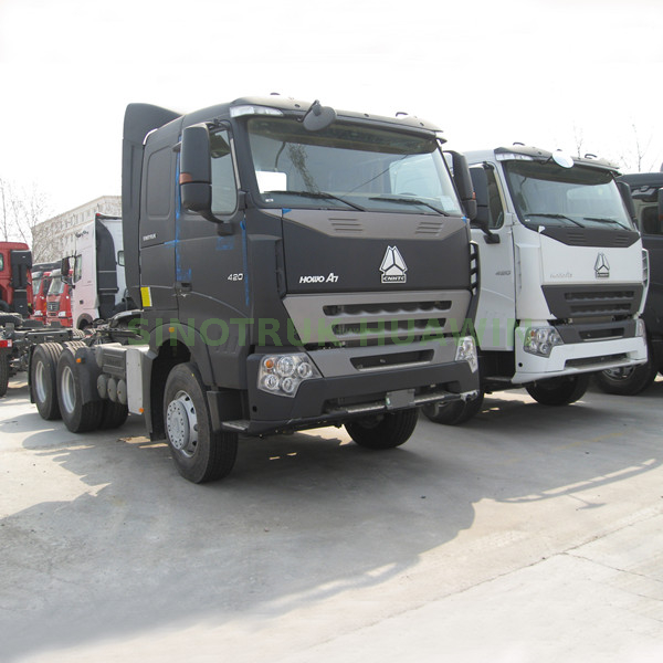 SINOTRUK A7 6X4 420hp CNG Trator Cabeça