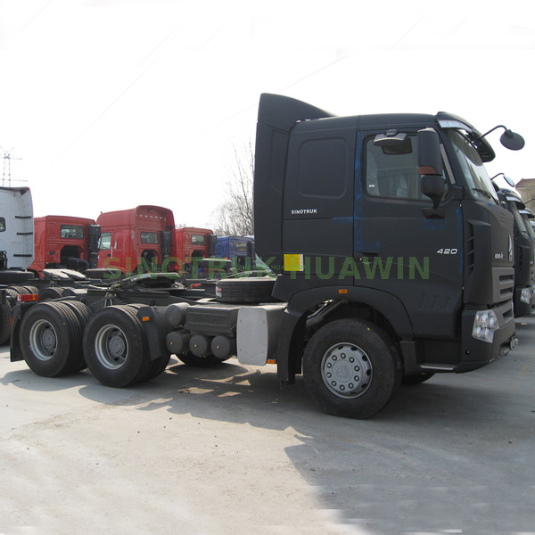 SINOTRUK A7 6X4 420hp CNG Trator Cabeça