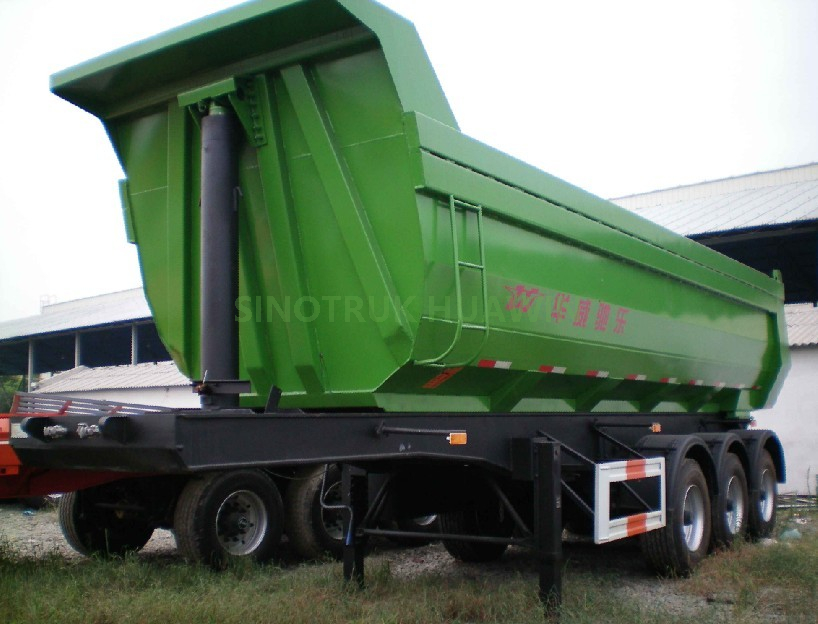 Semi-reboque basculante SINOTRUK 3 eixos em forma de U