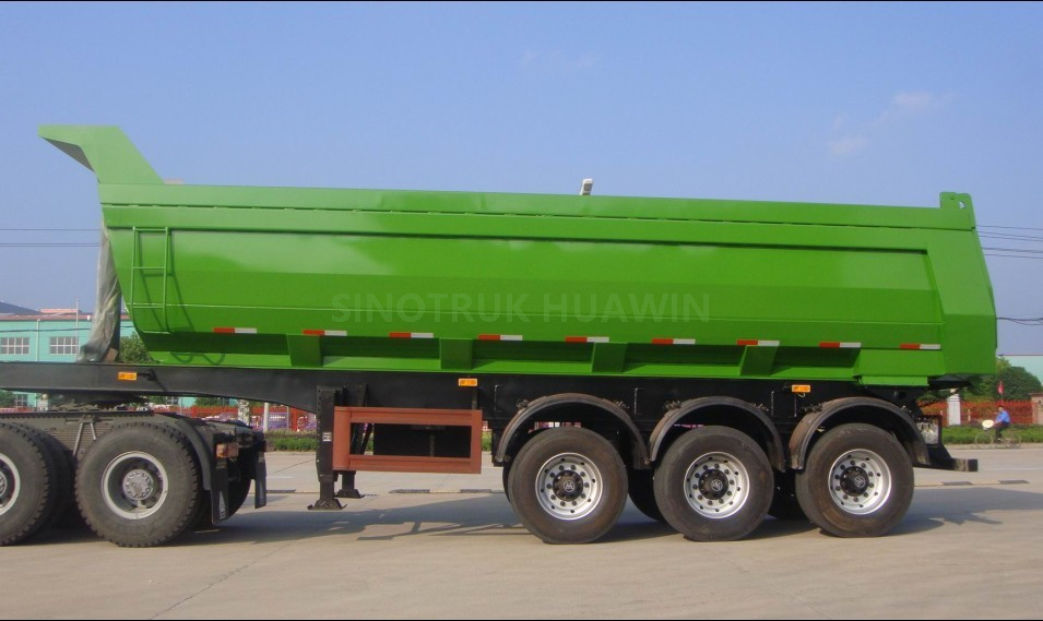 Semi-reboque basculante SINOTRUK 3 eixos em forma de U